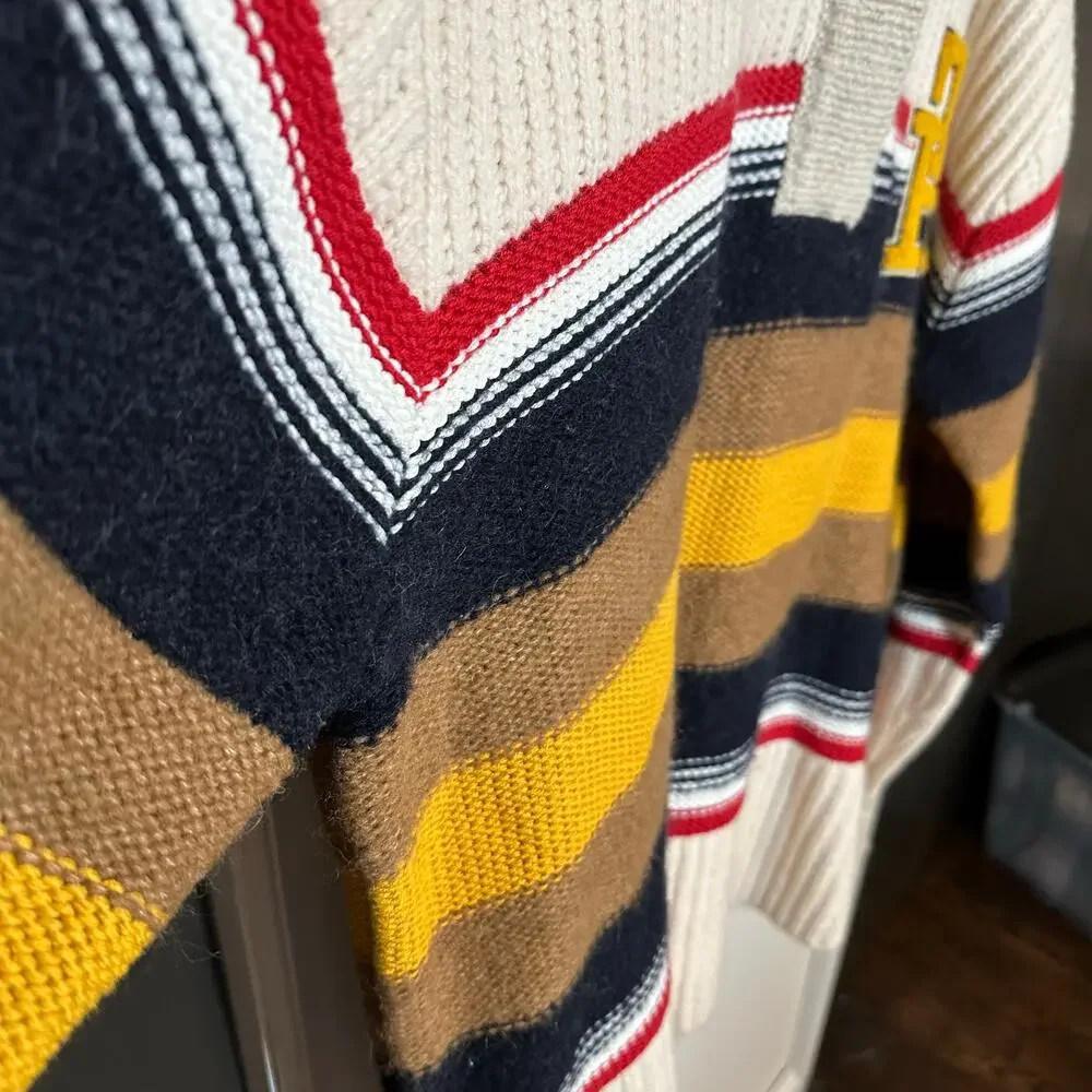 NEW Tommy Hilfiger x Pendleton Men's Valley Stripe Rugby Jumper Sweater Size XXL